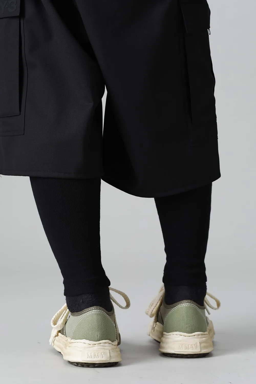 -BAKER- Over-dyed original sole canvas Low-Top sneakers Green