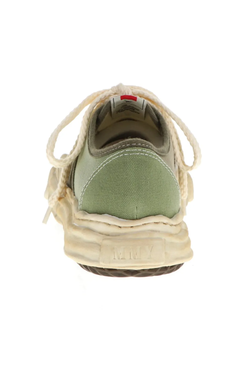 -BAKER- Over-dyed original sole canvas Low-Top sneakers Green