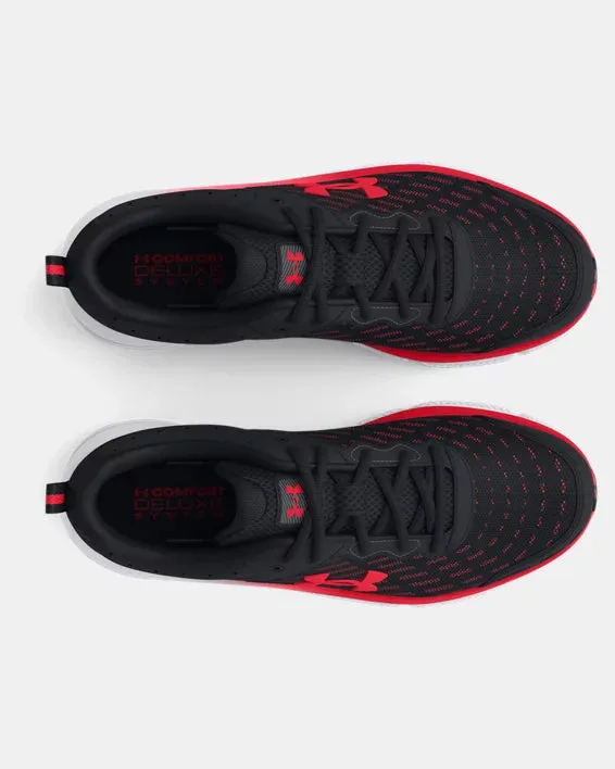 - Under Armour Mens Charged Assert 10 Black/Black/Red - (3026175 006) - M12 - R2L18
