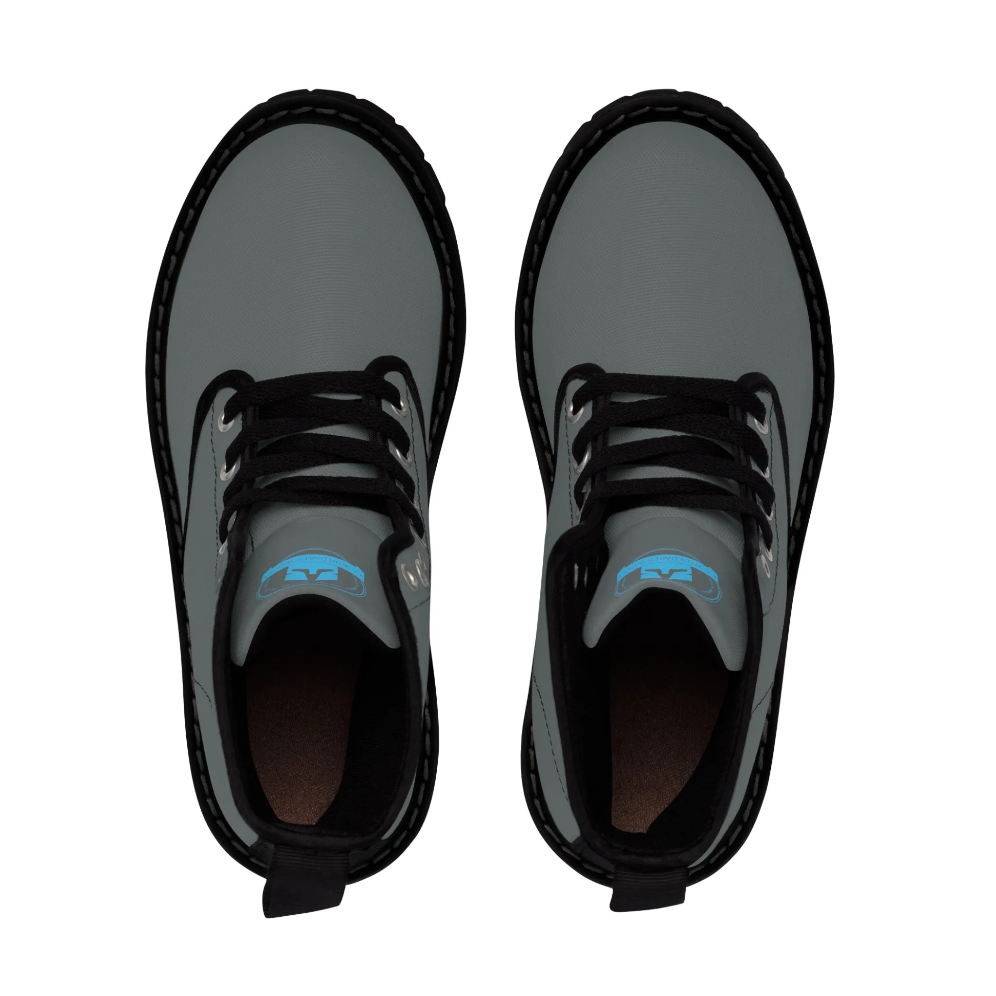 A1Who Dares Wins  Dark Grey Canvas Boots