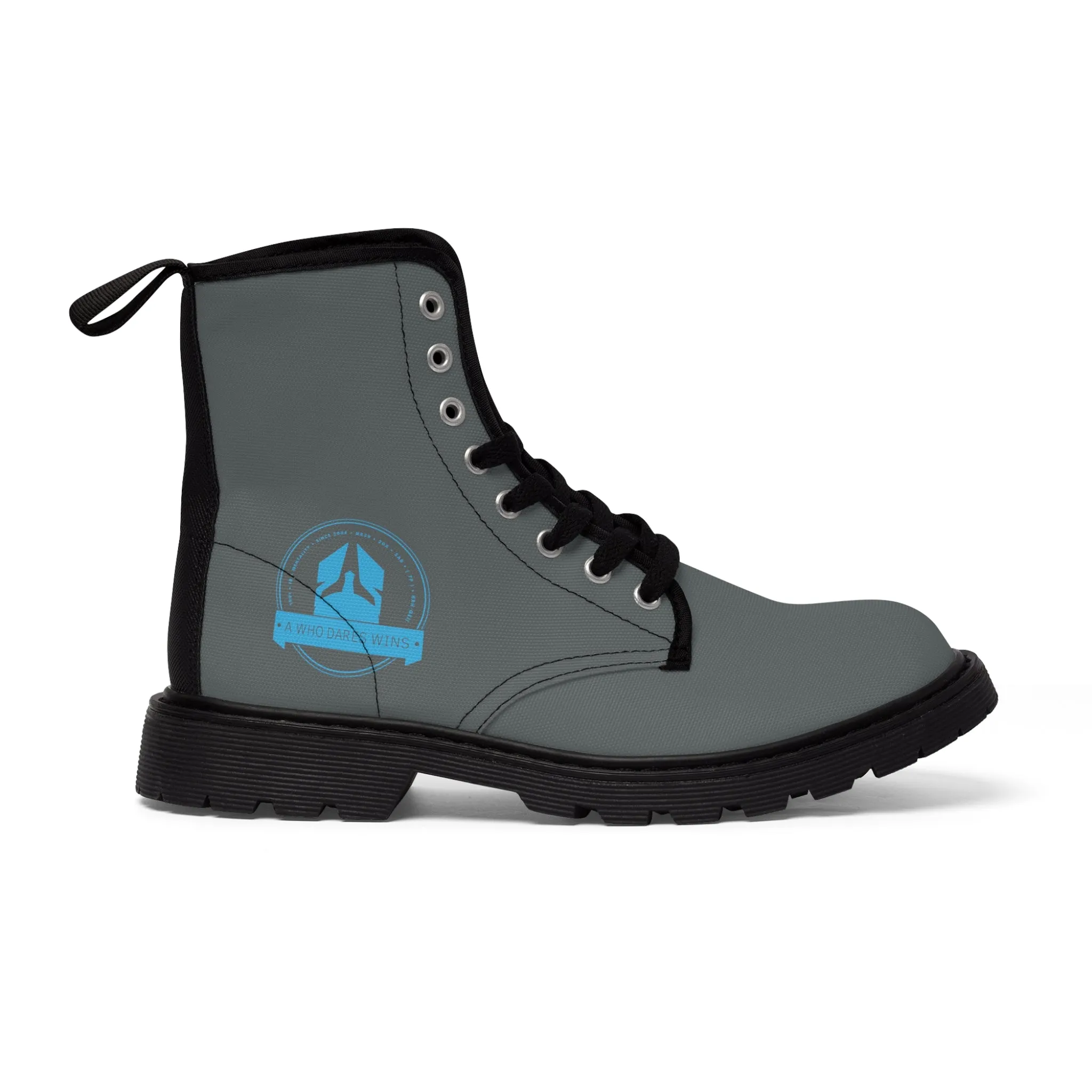 A1Who Dares Wins  Dark Grey Canvas Boots