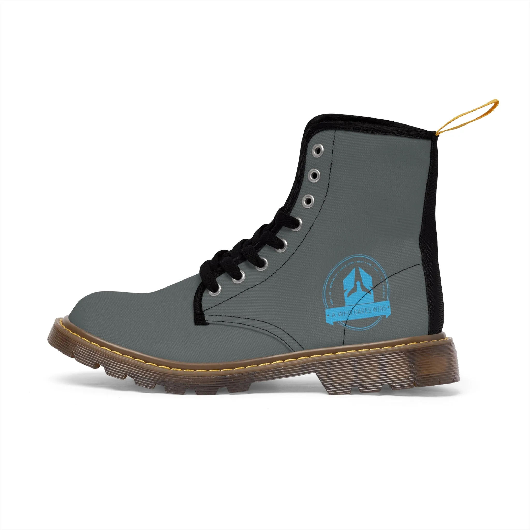 A1Who Dares Wins  Dark Grey Canvas Boots