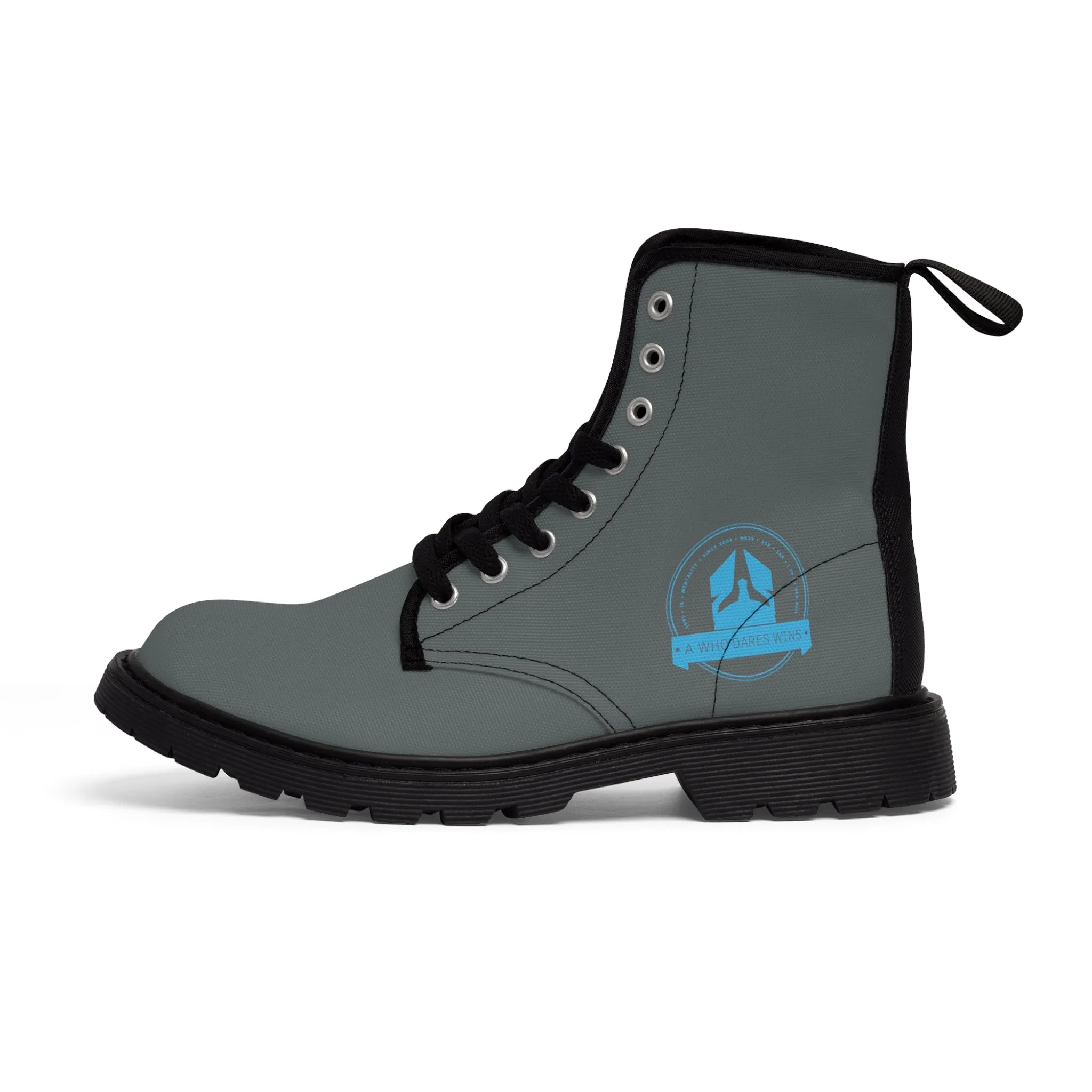 A1Who Dares Wins  Dark Grey Canvas Boots