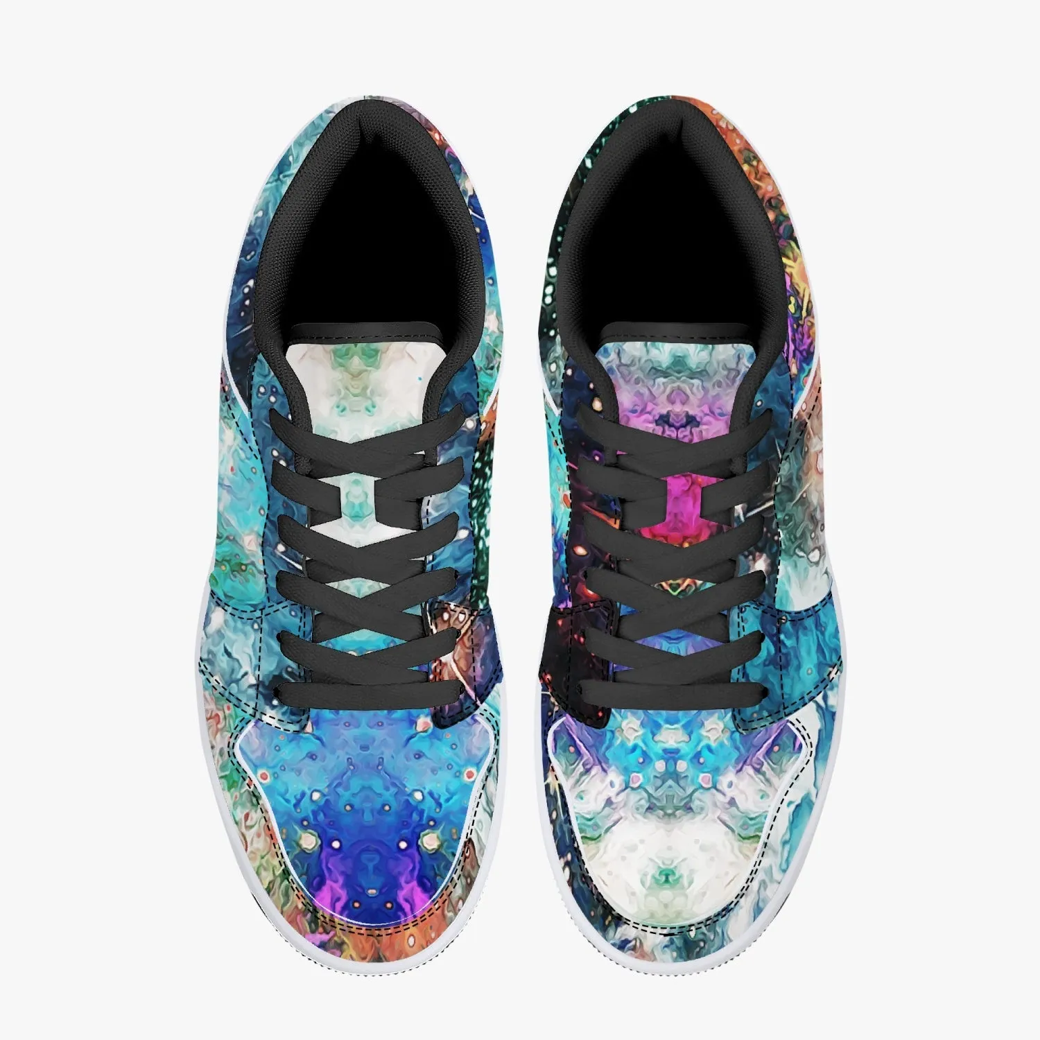 Acquiesce Apothos Psychedelic Split-Style Low-Top Sneakers