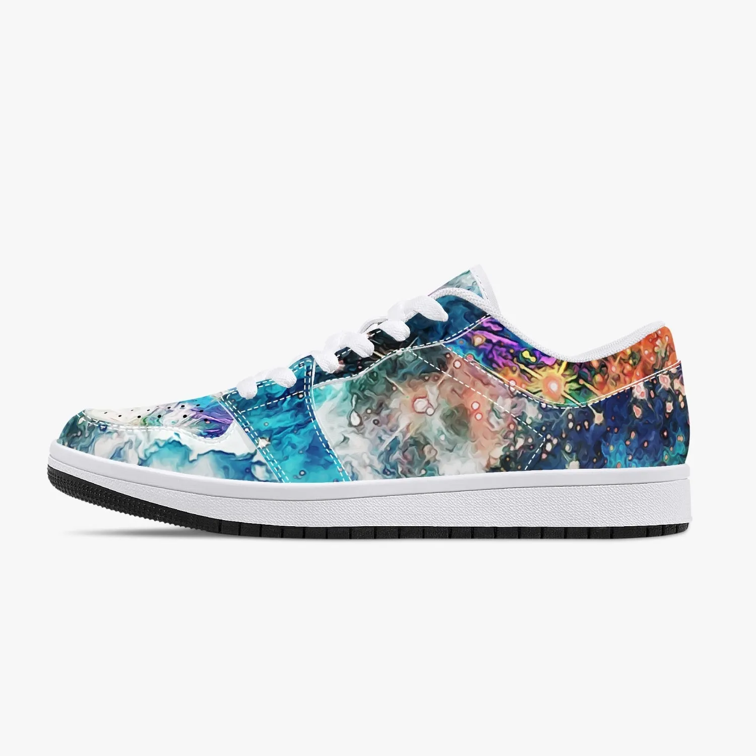 Acquiesce Apothos Psychedelic Split-Style Low-Top Sneakers