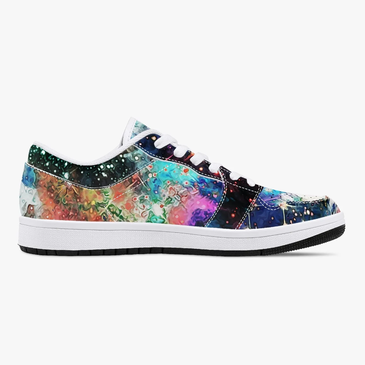 Acquiesce Apothos Psychedelic Split-Style Low-Top Sneakers
