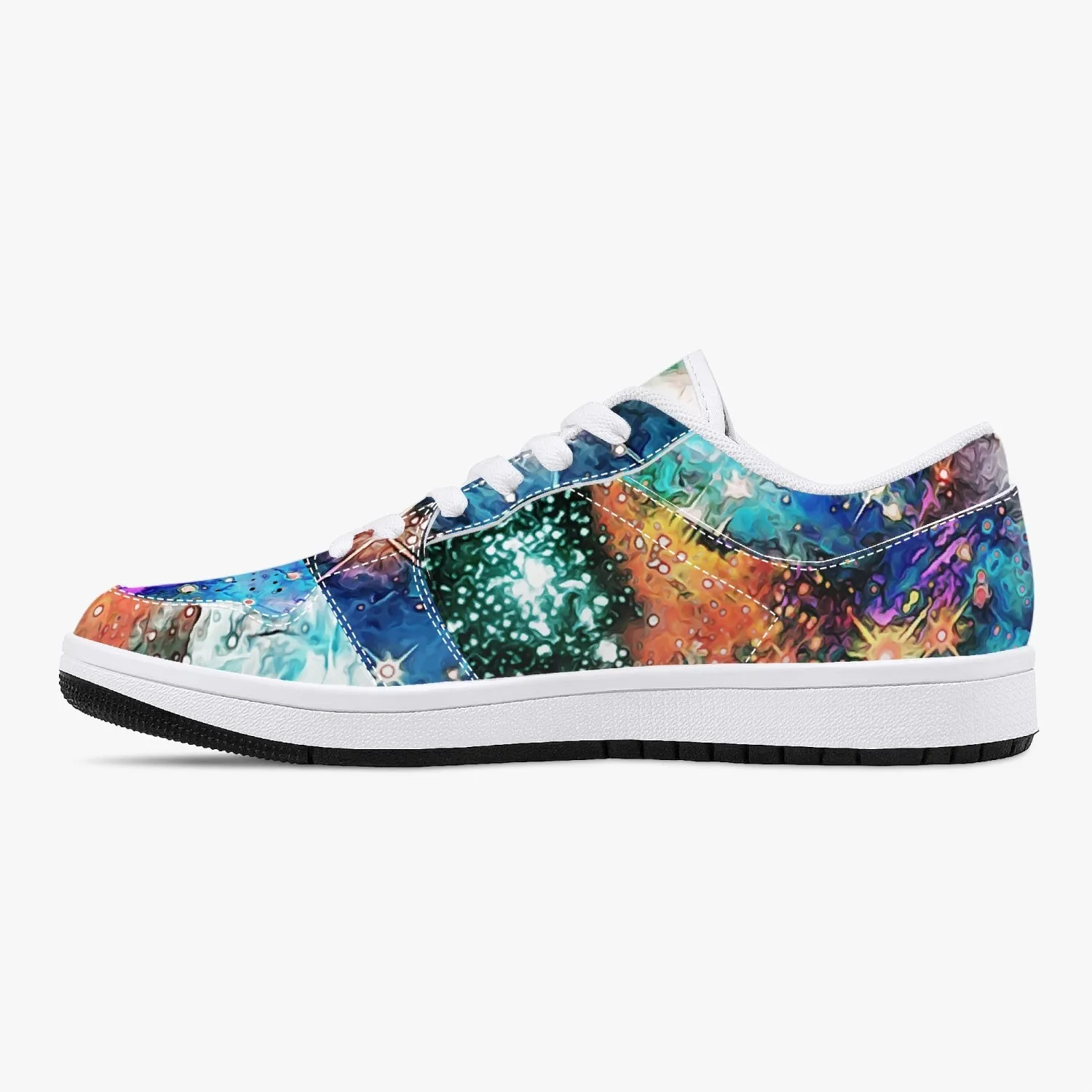 Acquiesce Apothos Psychedelic Split-Style Low-Top Sneakers