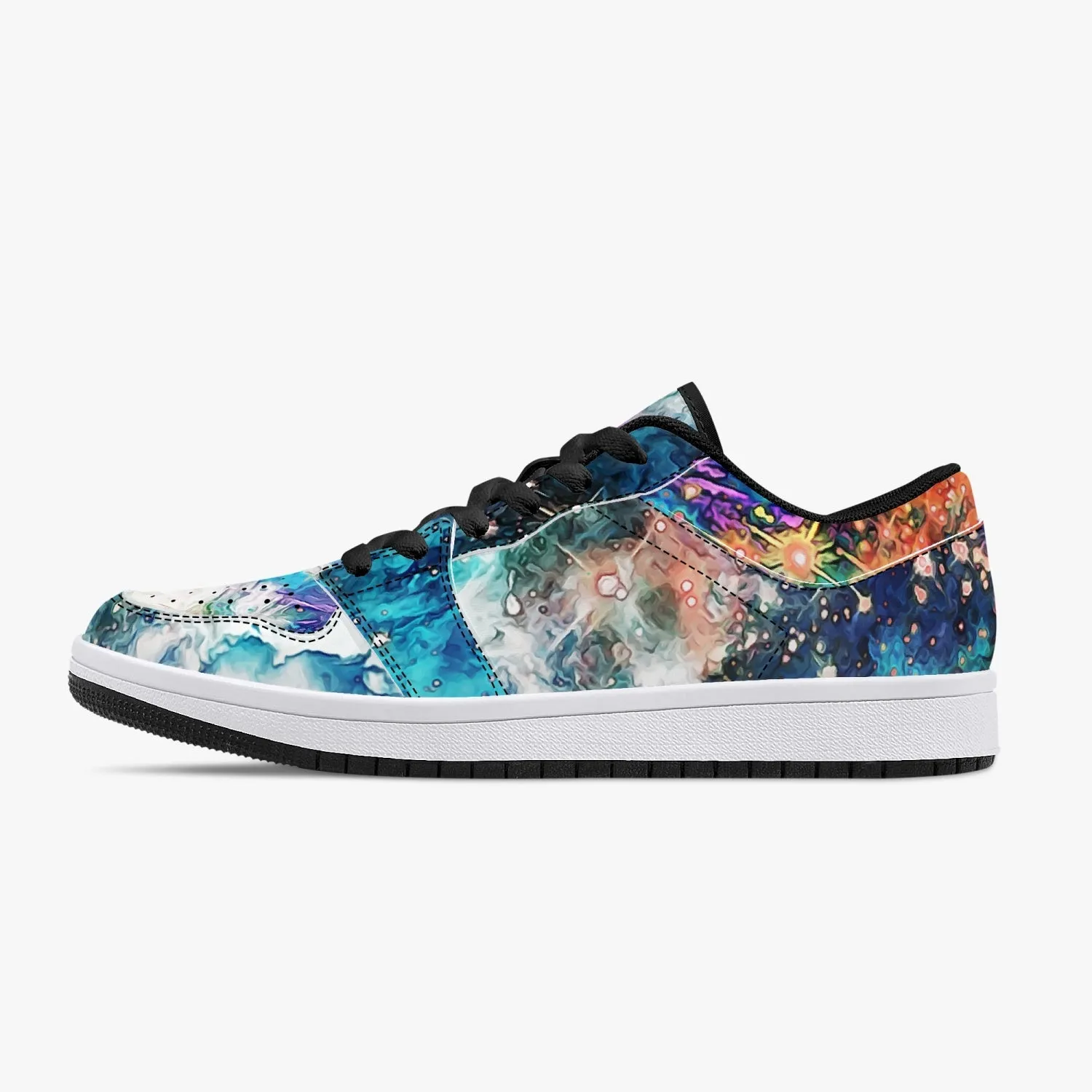 Acquiesce Apothos Psychedelic Split-Style Low-Top Sneakers