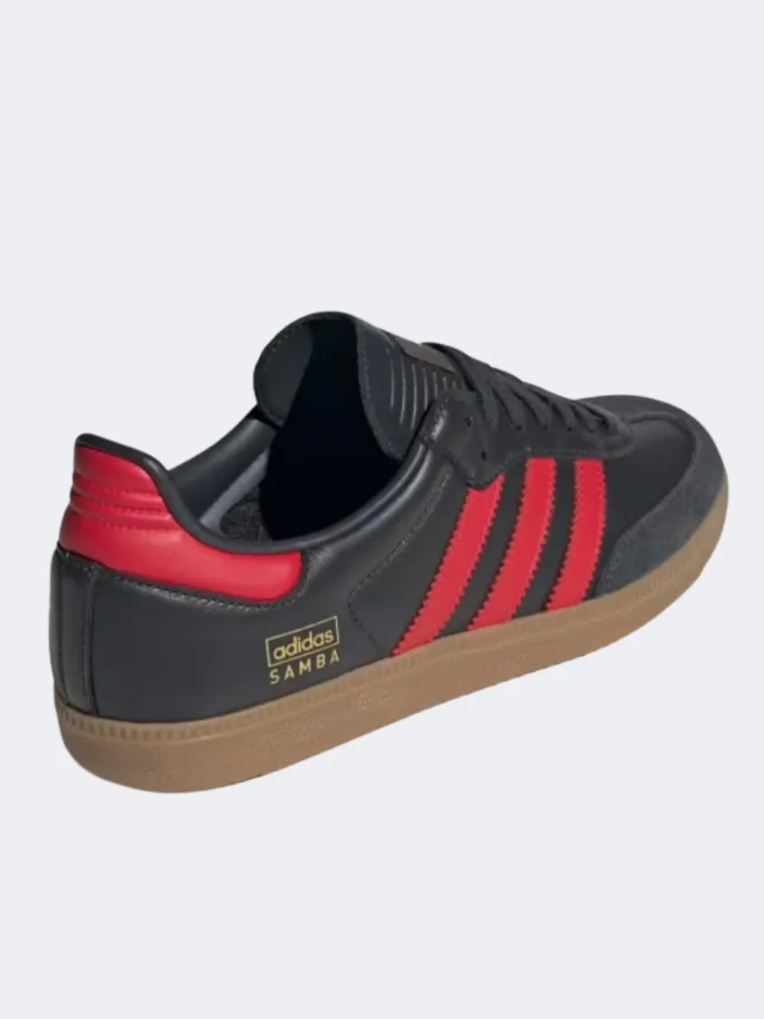 Adidas Samba Og Men Original Shoes Carbon/Scarlet/Gum