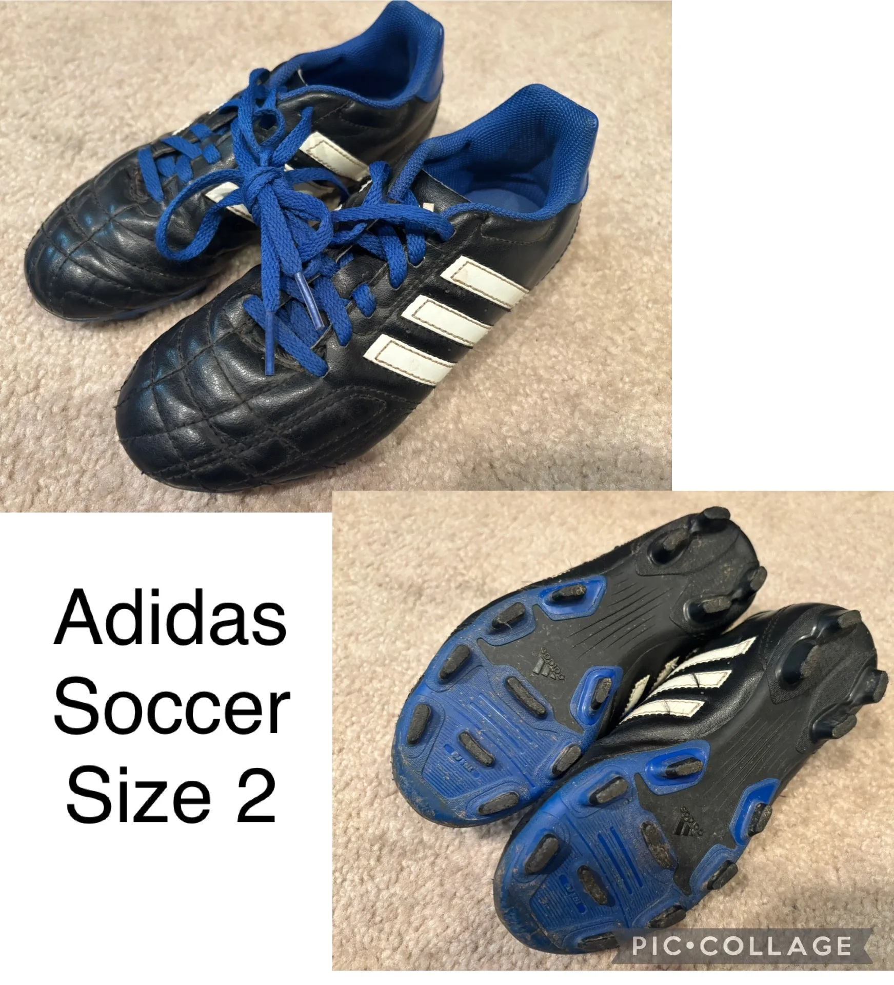 Adidas Soccer Cleat Size 2 - size Shoes:  2 & 2.5 (Little Kid)