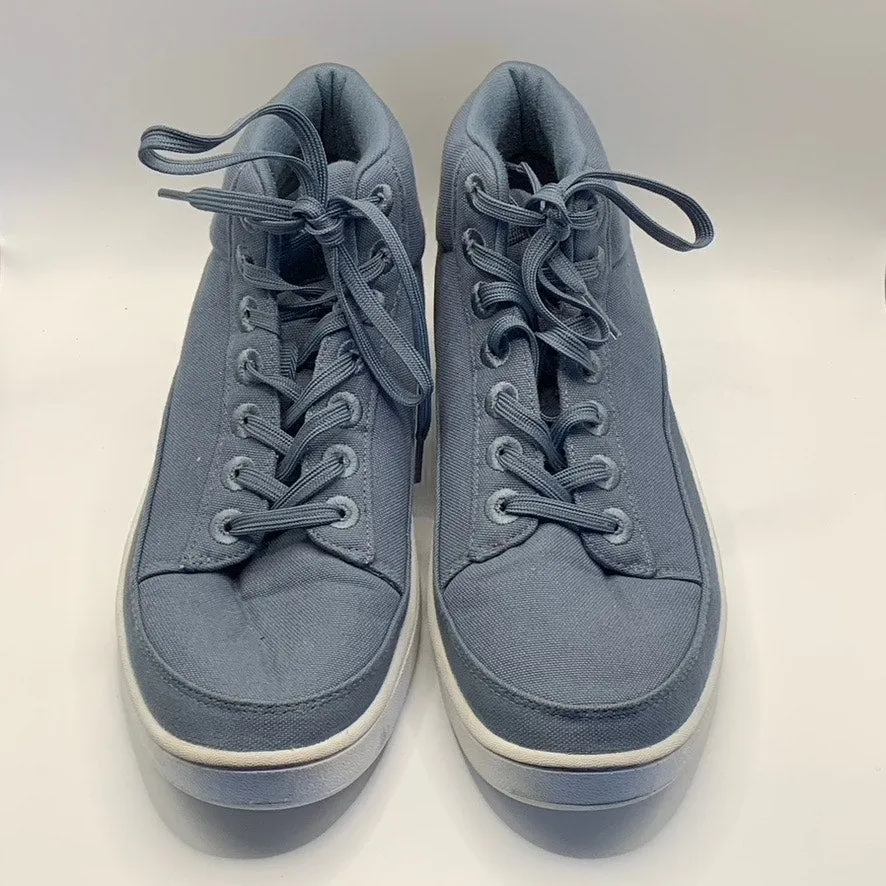ALLBIRDS Men's Blue Canvas Pacer Mid-Top Lace-Up Sneakers SZ 10