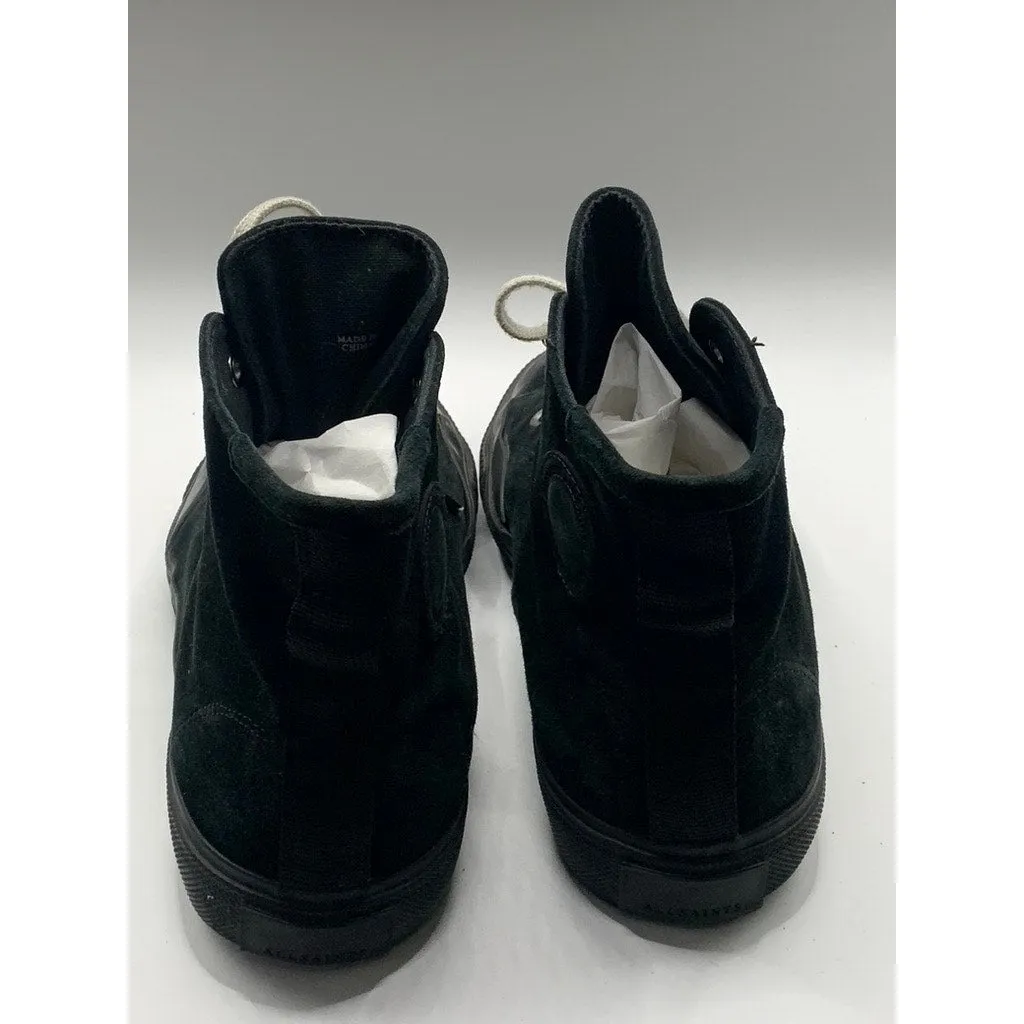 ALLSAINTS Men's Black Dumont Suede High-Top Lace-Up Sneakers SZ 41(US8)