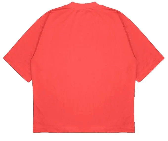 ANGAR Cotton Drop Shoulder WISE Half Sleeves Oversized Fit Printed T-Shirt for Men