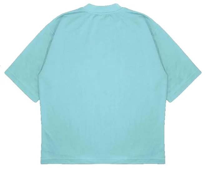 ANGAR Cotton Drop Shoulder WISE Half Sleeves Oversized Fit Printed T-Shirt for Men