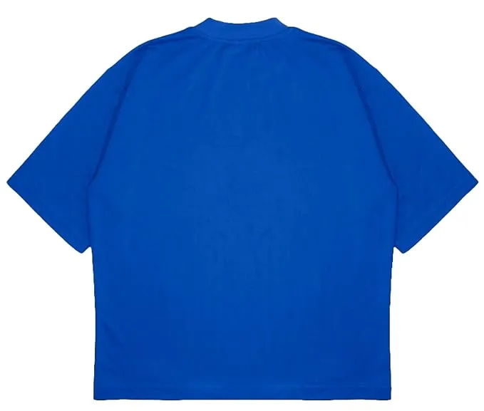 ANGAR Cotton Drop Shoulder WISE Half Sleeves Oversized Fit Printed T-Shirt for Men