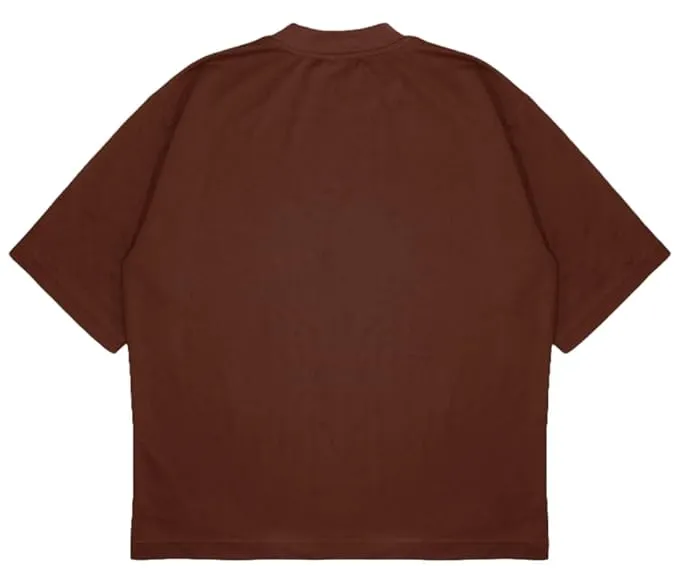 ANGAR Cotton Drop Shoulder WISE Half Sleeves Oversized Fit Printed T-Shirt for Men