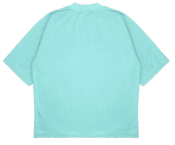 ANGAR Cotton Drop Shoulder WISE Half Sleeves Oversized Fit Printed T-Shirt for Men