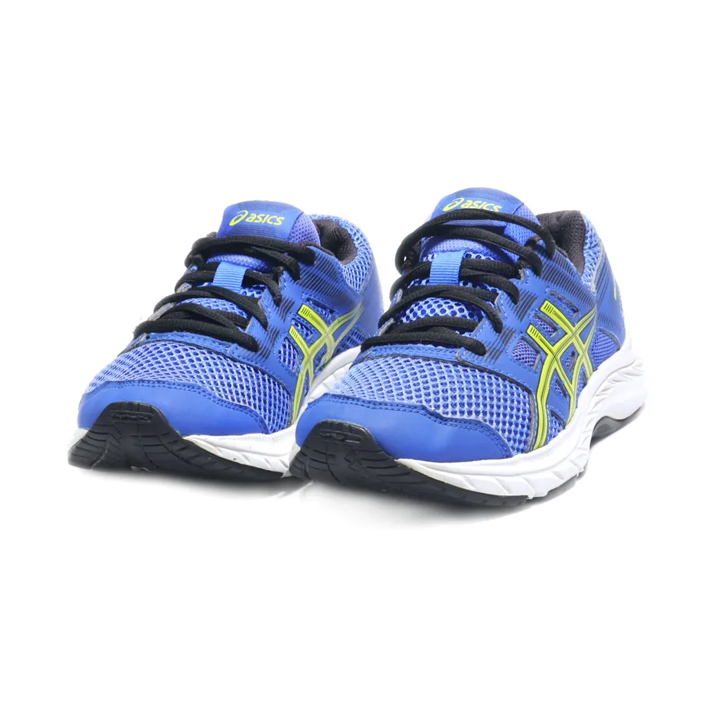 Asics Contend 5 Sport Shoes Leather Blue Colour For Women
