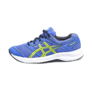 Asics Contend 5 Sport Shoes Leather Blue Colour For Women