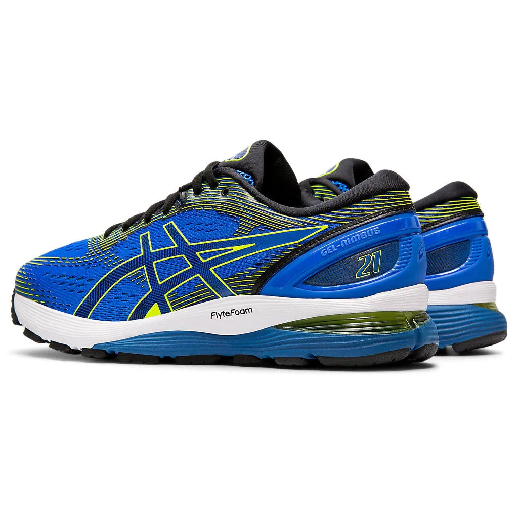 Asics Gel Nimbus 21 Blue Mens Running Shoes
