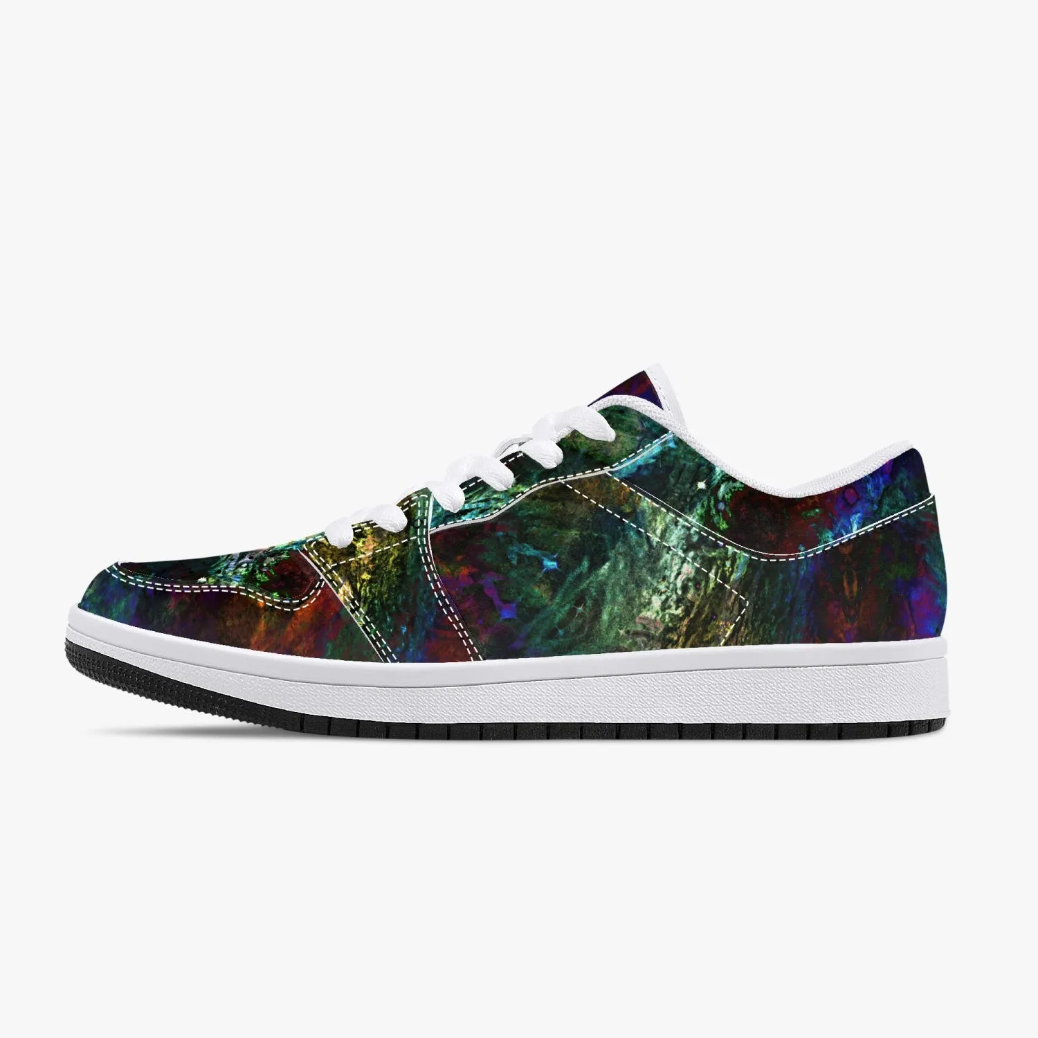 Azule Psychedelic Split-Style Low-Top Sneakers