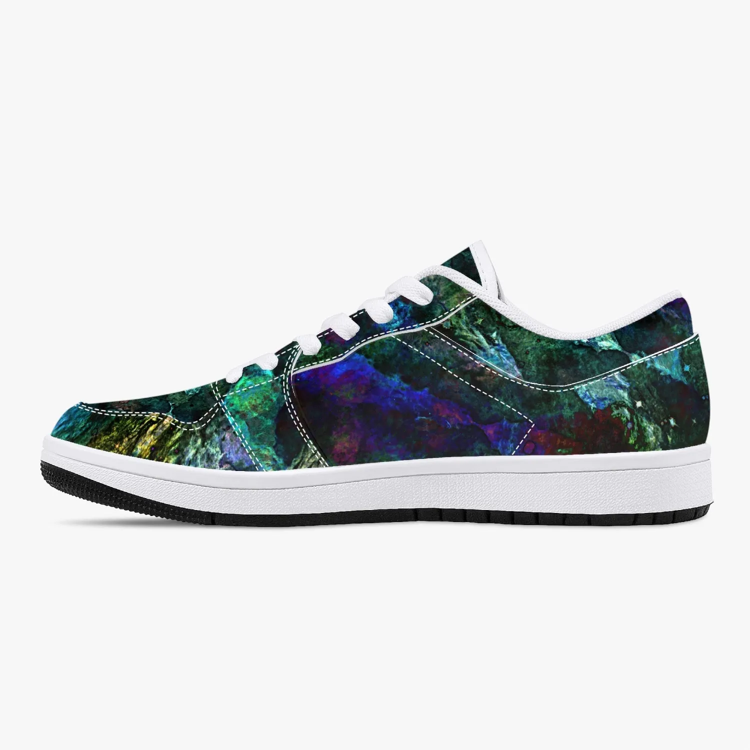 Azule Psychedelic Split-Style Low-Top Sneakers
