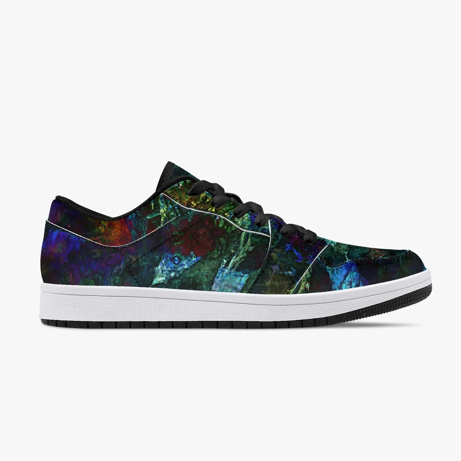 Azule Psychedelic Split-Style Low-Top Sneakers