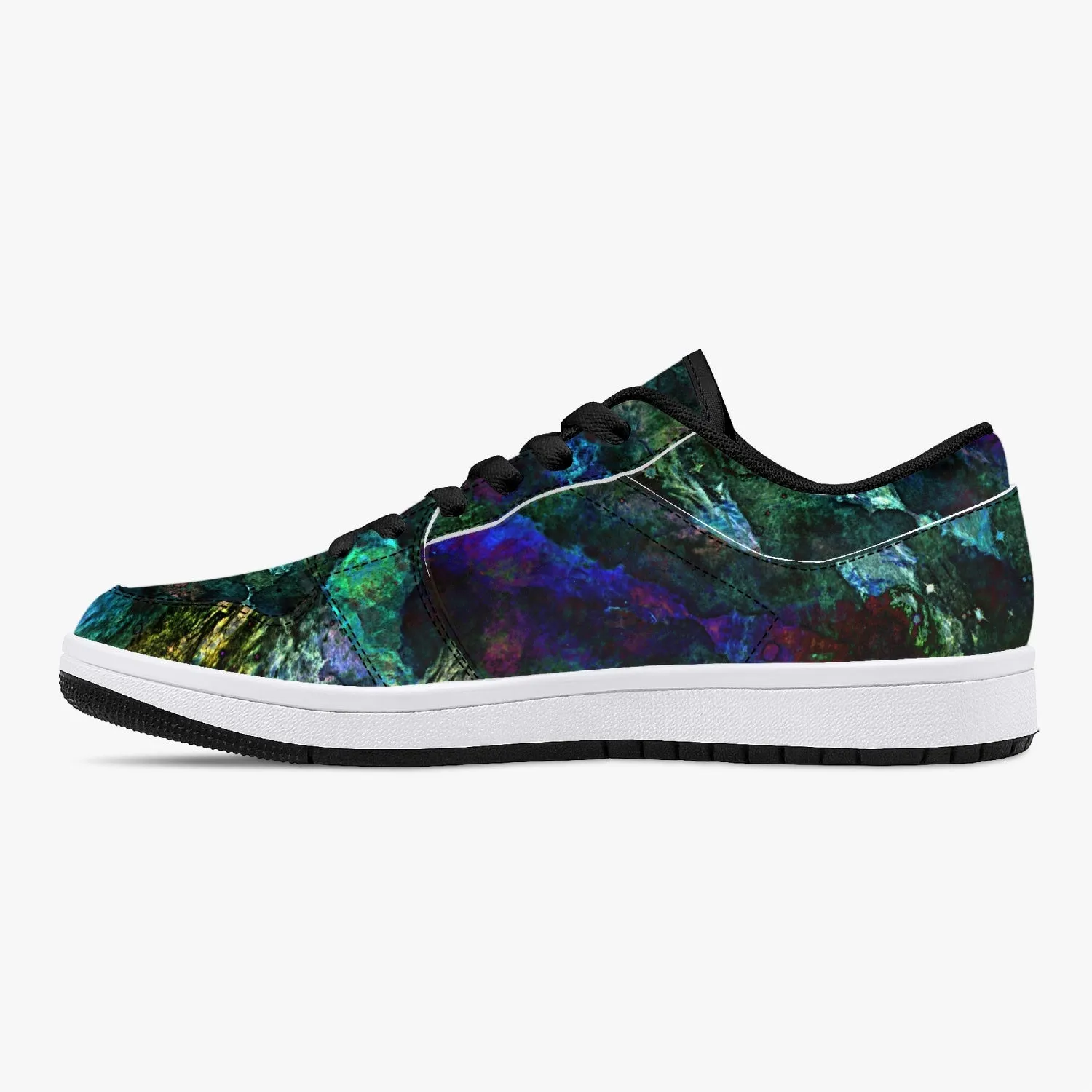 Azule Psychedelic Split-Style Low-Top Sneakers