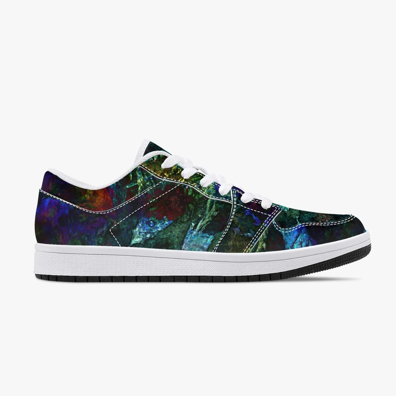 Azule Psychedelic Split-Style Low-Top Sneakers