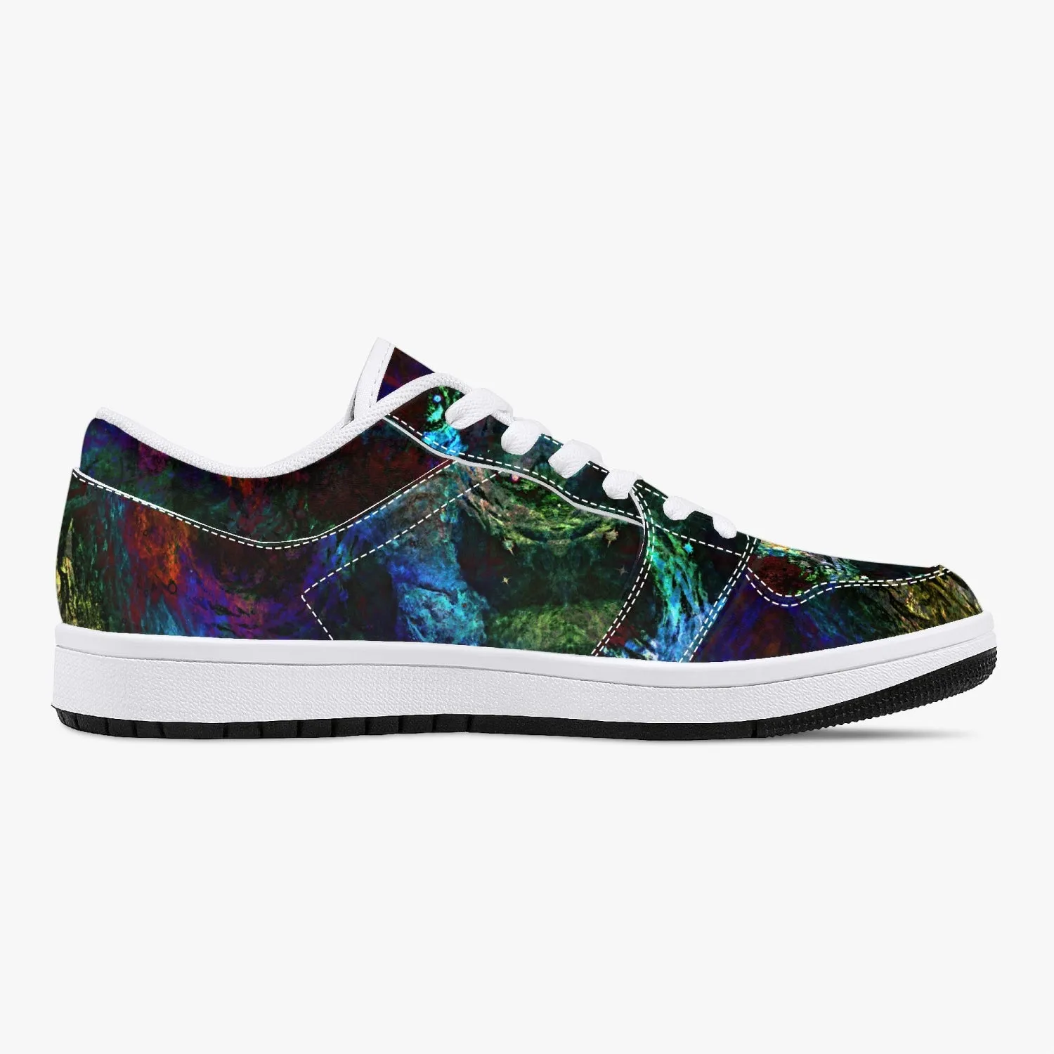 Azule Psychedelic Split-Style Low-Top Sneakers