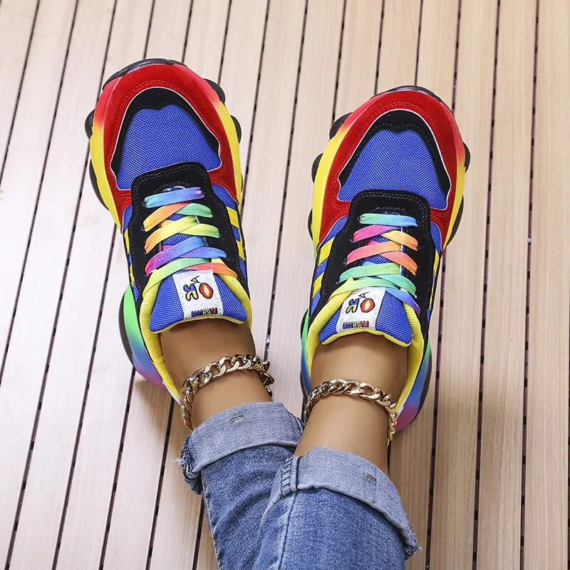 Azura - SwiftStep Comfortabele regenboogschoenen