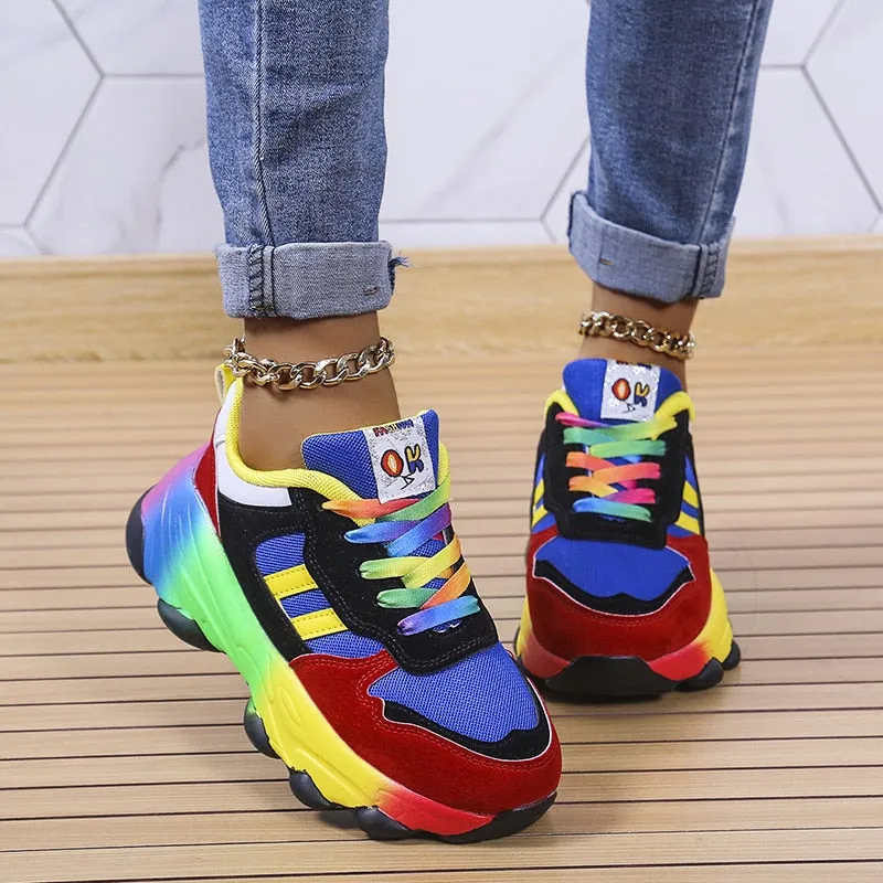 Azura - SwiftStep Comfortabele regenboogschoenen