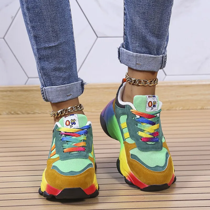 Azura - SwiftStep Comfortabele regenboogschoenen