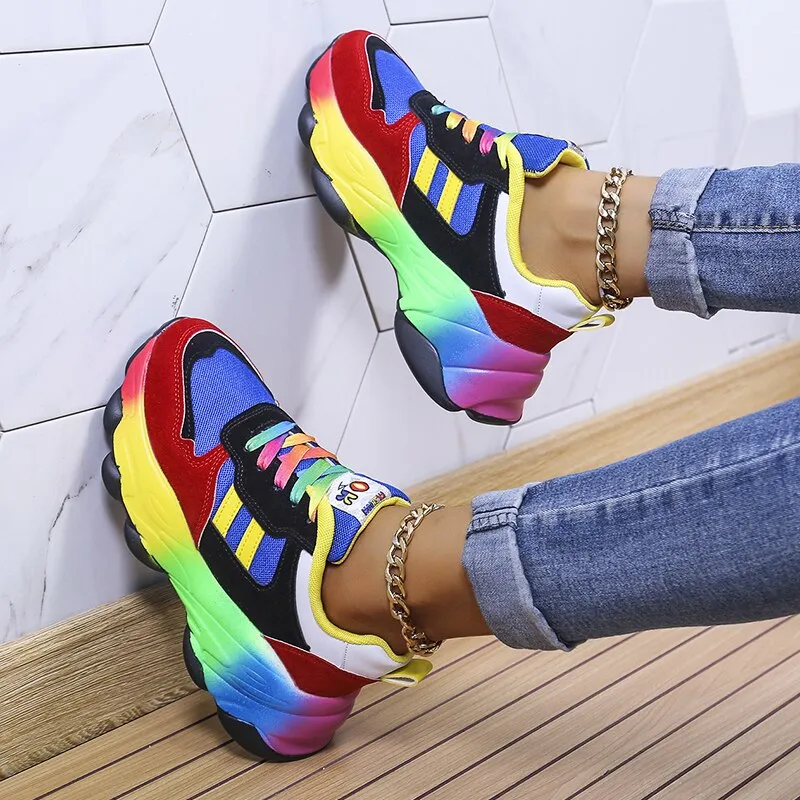 Azura - SwiftStep Comfortabele regenboogschoenen