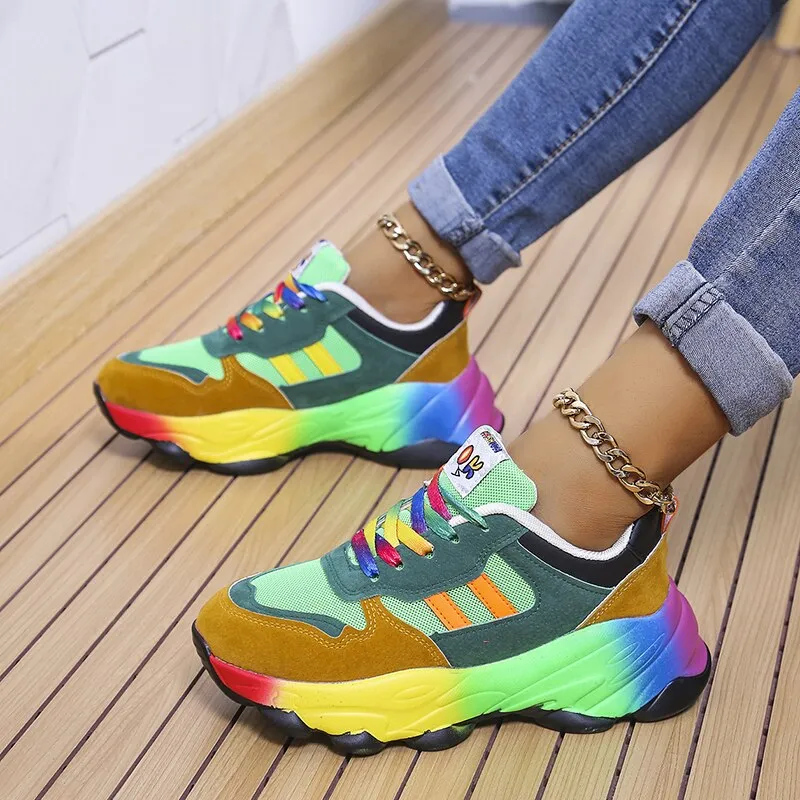 Azura - SwiftStep Comfortabele regenboogschoenen
