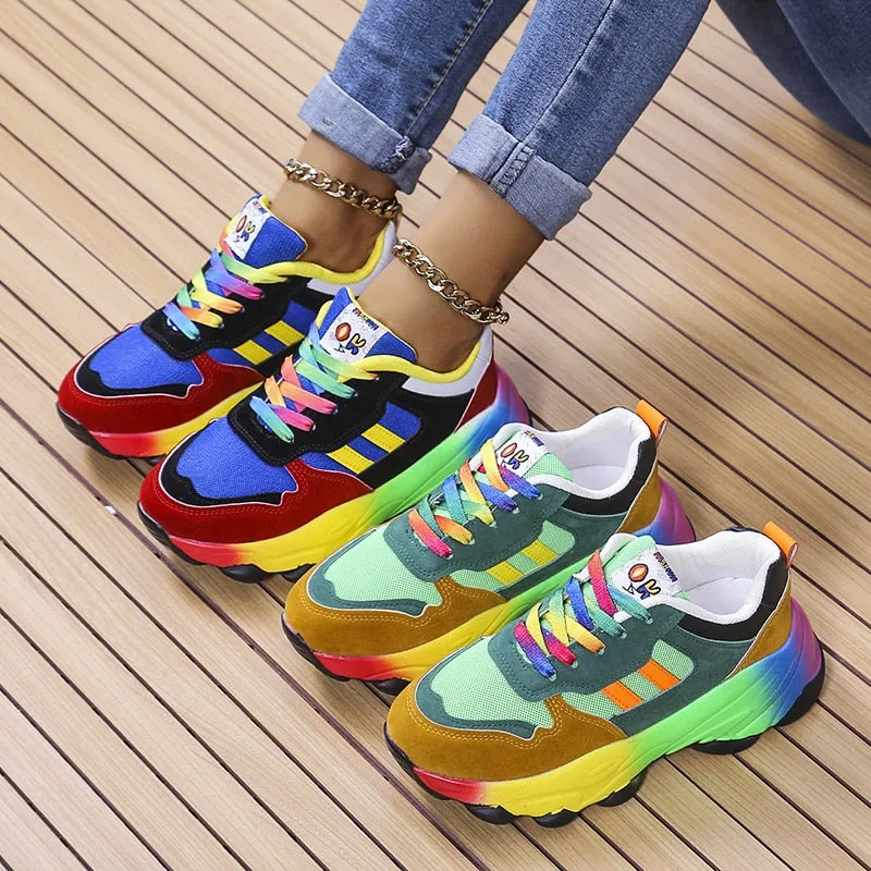 Azura - SwiftStep Comfortabele regenboogschoenen
