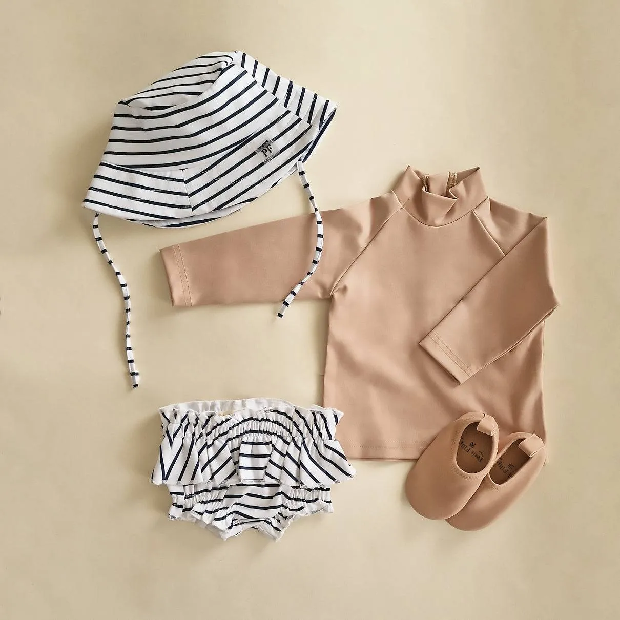 Baby Bikini Pants - UPF50  - Breton Stripes