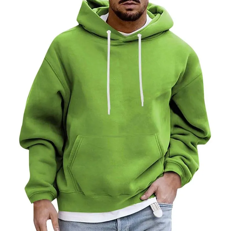 BACKWOODS | Men's Solid Color Loose Casual Fleece Pocket Hoodie