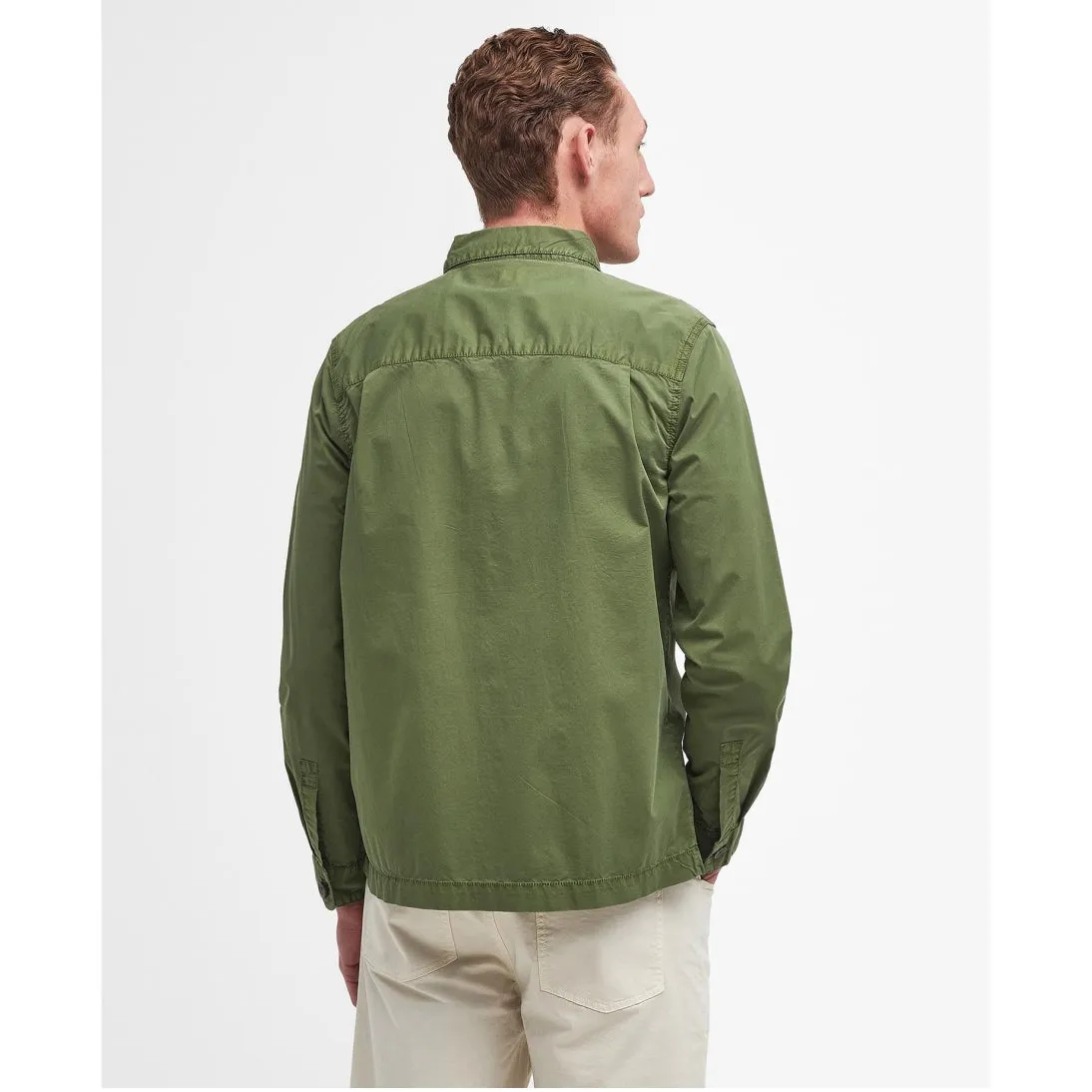 Barbour Sidlaw Lightweight Overshirt MOS0306GN38 Palm Leaf