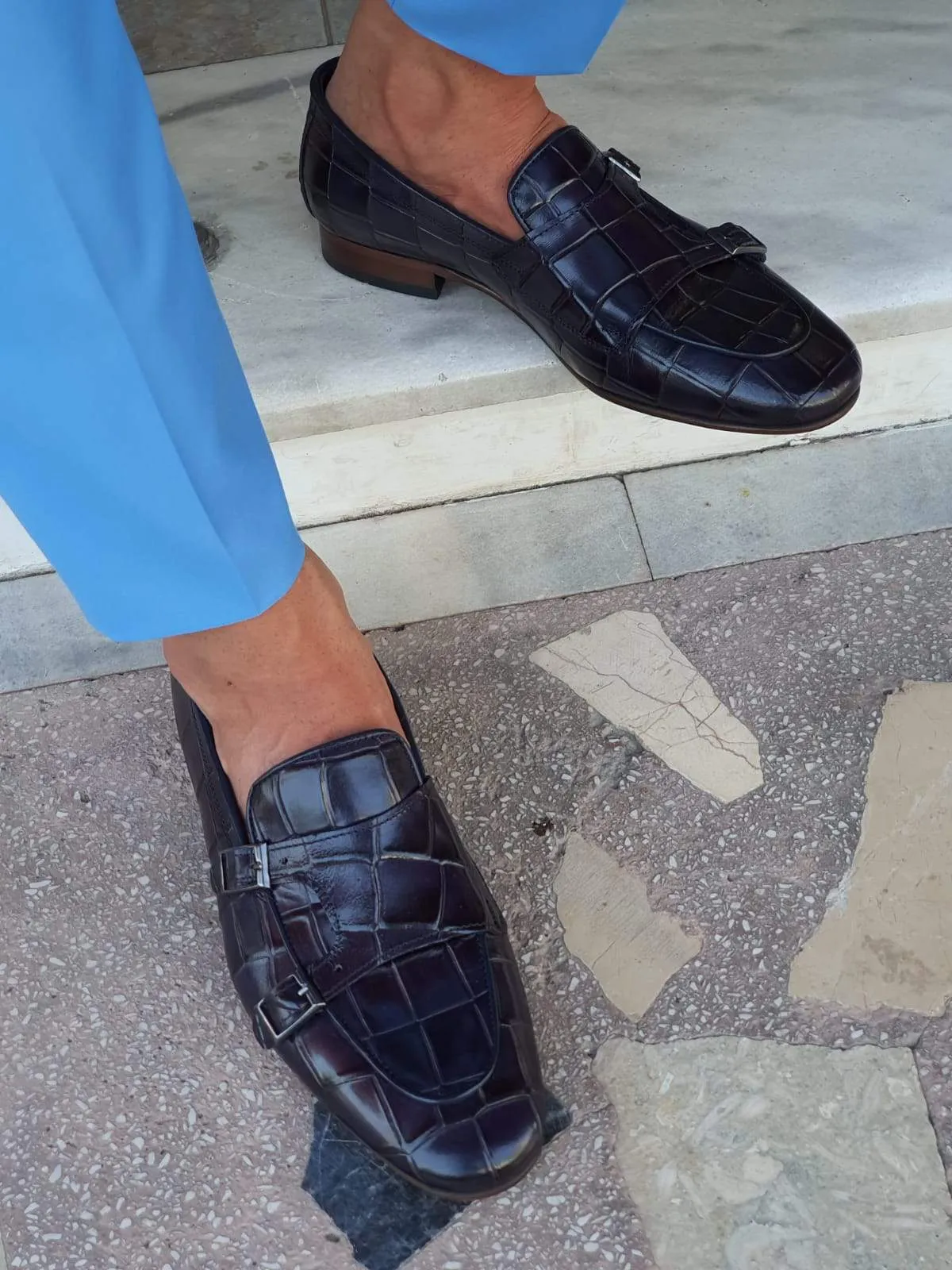 Bergamo Navy Blue Sardinelli Shoes