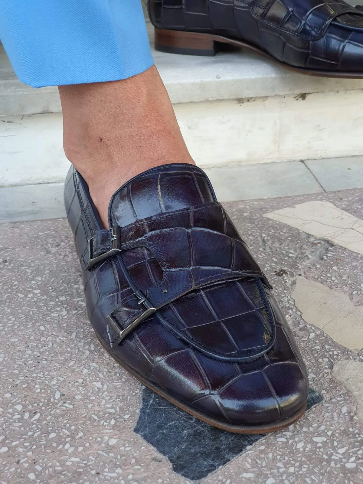 Bergamo Navy Blue Sardinelli Shoes
