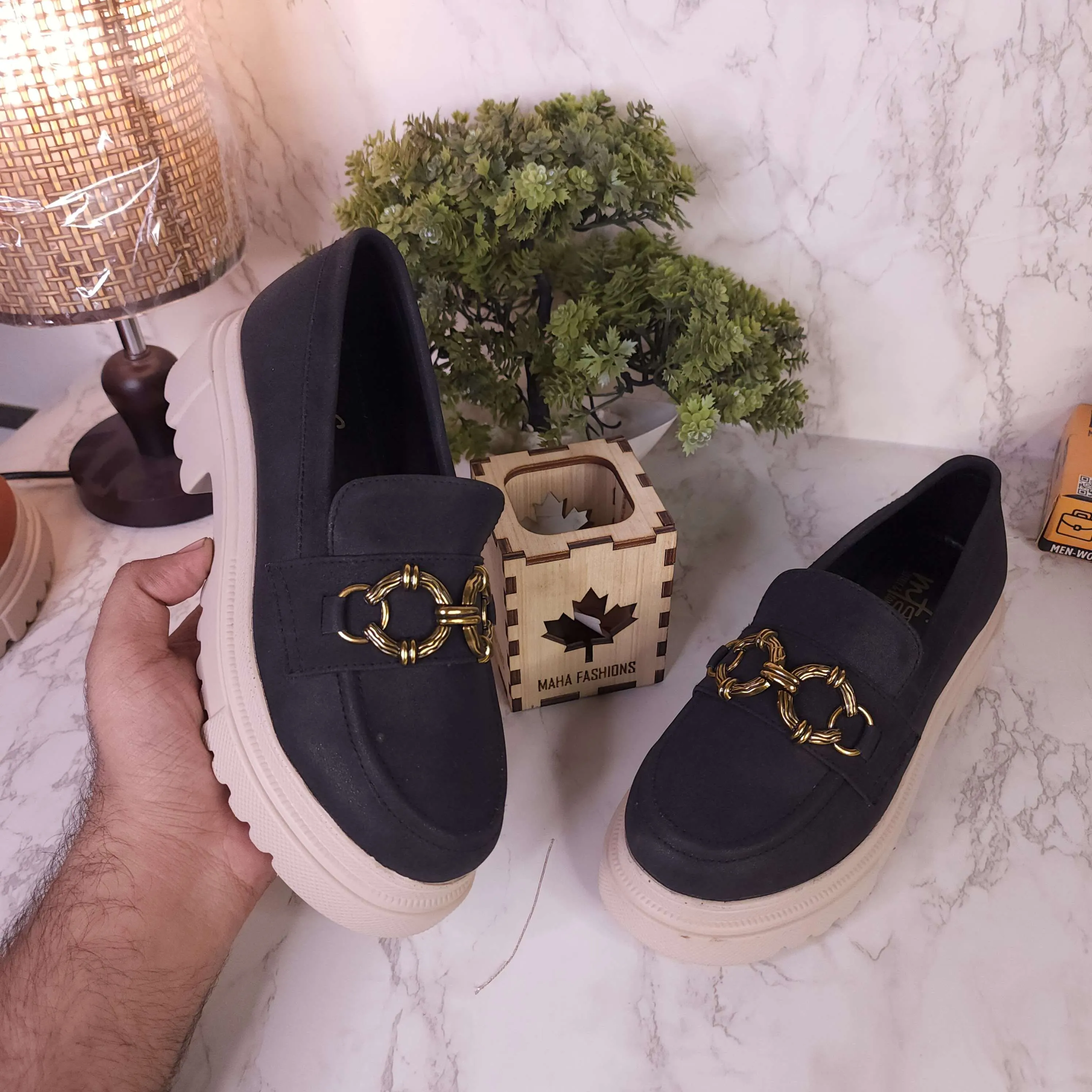 Black Casual Platform Shoes