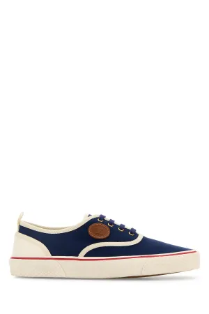 Blue canvas NoJoke sneakers