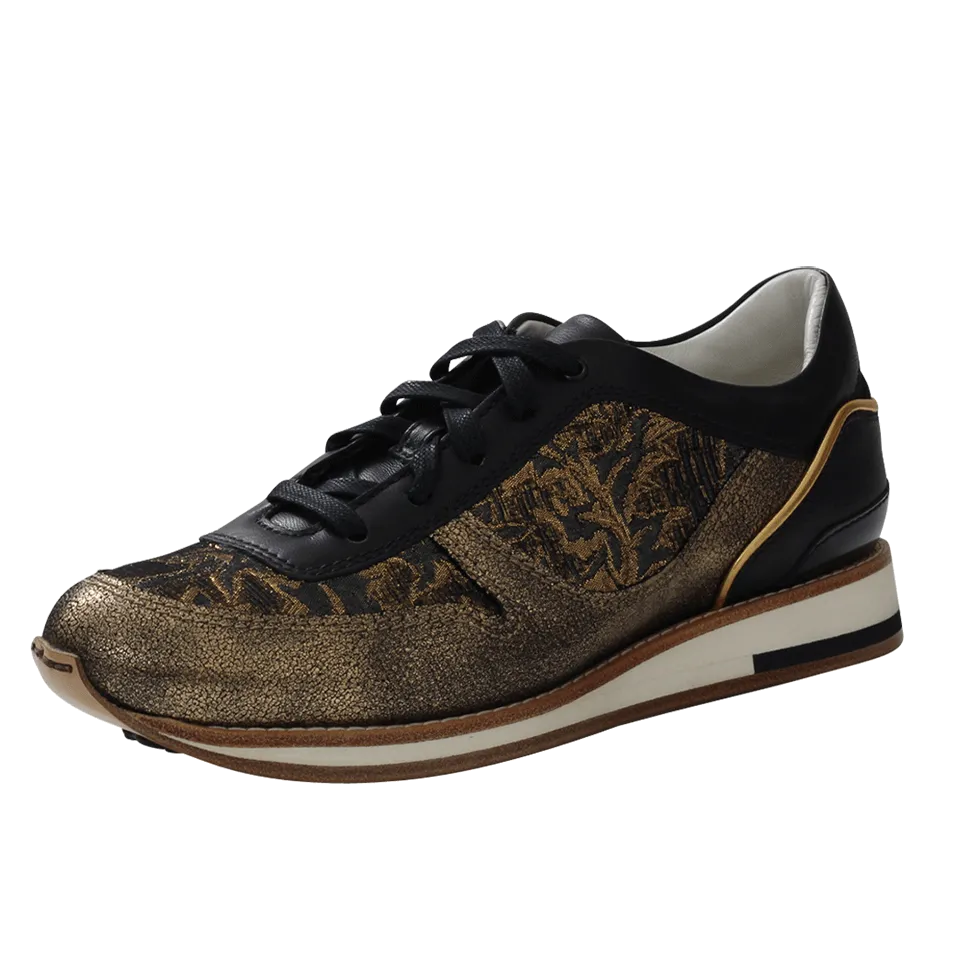 Brocade Panel Sneakers