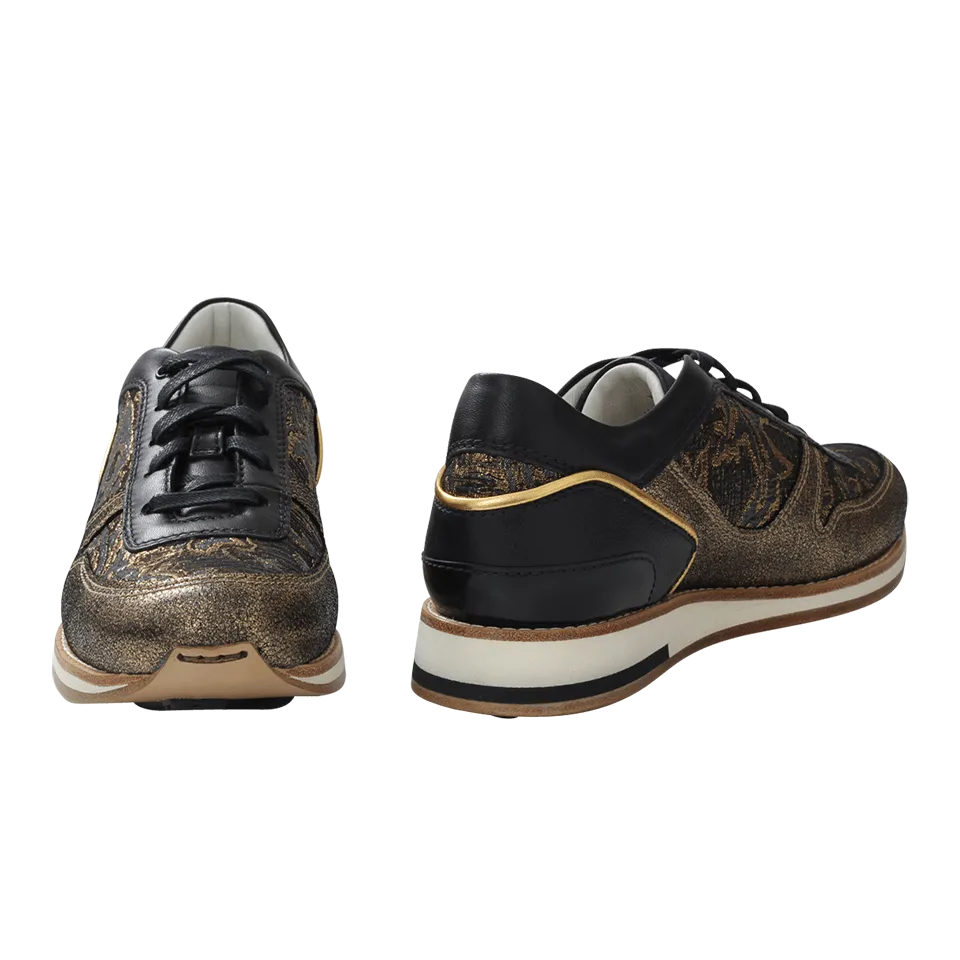 Brocade Panel Sneakers