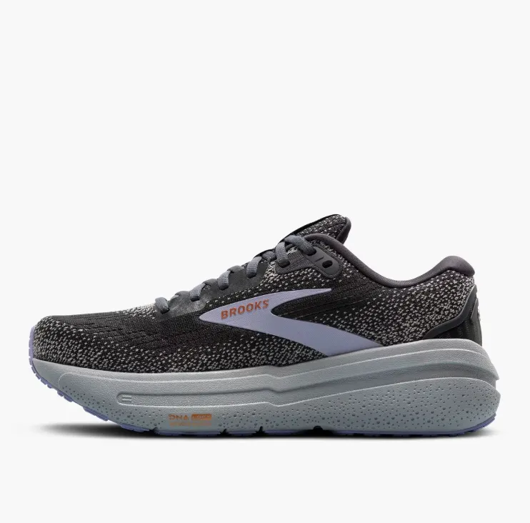 Brooks Women's Ghost Max 2 Sneaker Ebony/Sweet Lavender/Alloy