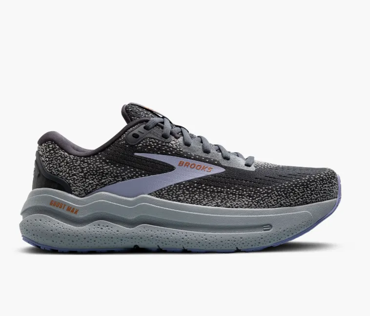 Brooks Women's Ghost Max 2 Sneaker Ebony/Sweet Lavender/Alloy