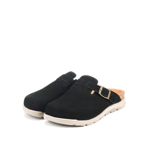camel active Women Trinity 1 Buckled Clogs Sandals -752407-CV01SV-1-BLACK