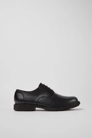 Camper Men's K100152 Leather Formal Shoes Neuman Black