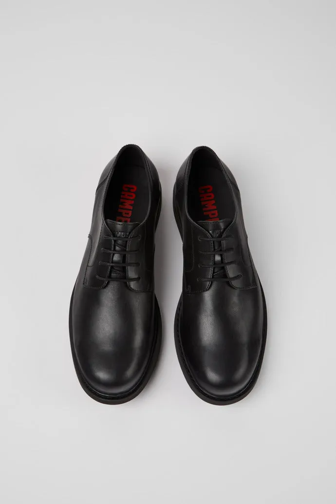 Camper Men's K100152 Leather Formal Shoes Neuman Black